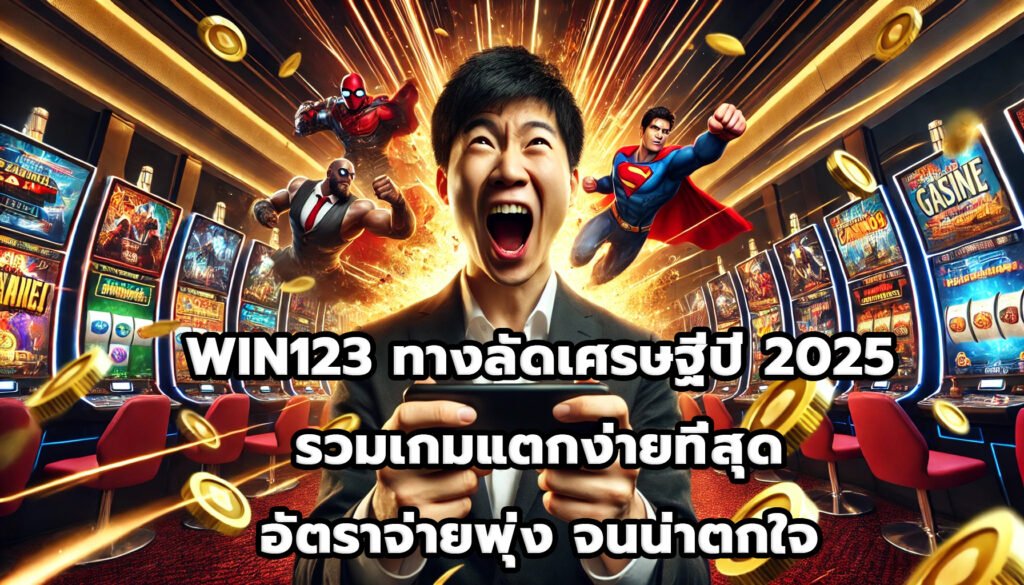 WIN123 ทางลัดเศรษฐีปี 2025 รวมเกมแตกง่ายที่สุด อัตราจ่ายพุ่ง จนน่าตกใจ
